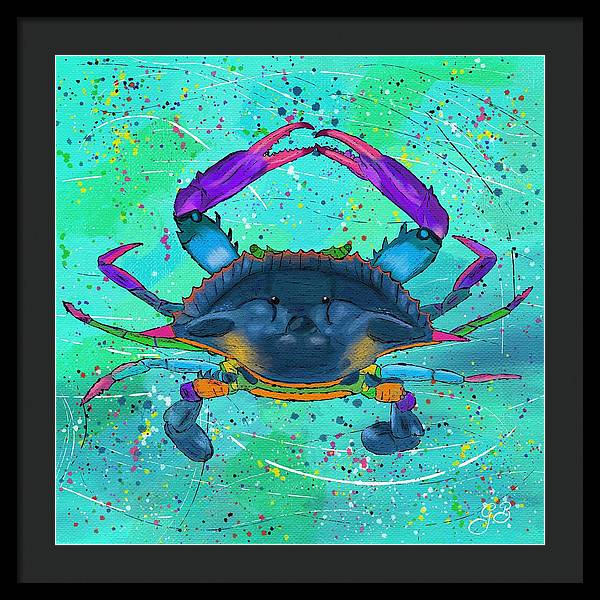 Blue Crab Celebration - Framed Print