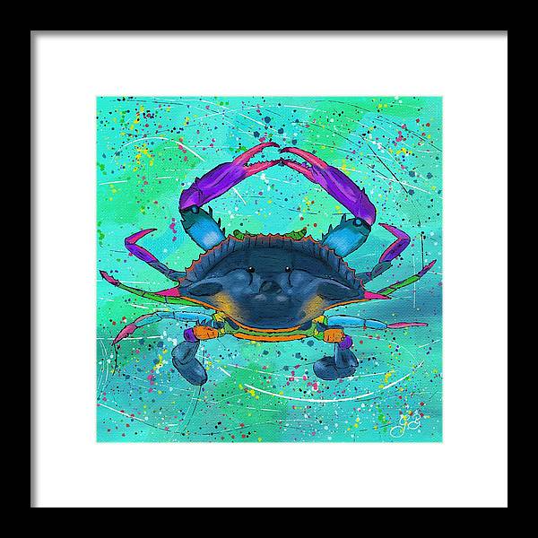 Blue Crab Celebration - Framed Print