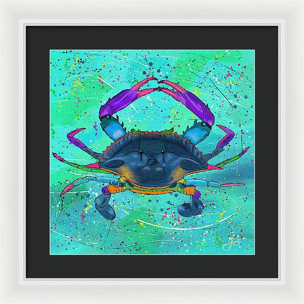 Blue Crab Celebration - Framed Print