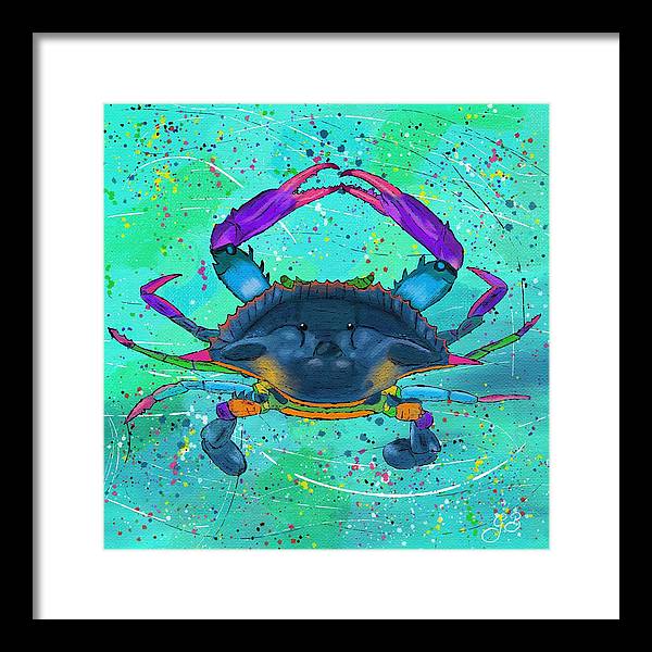 Blue Crab Celebration - Framed Print