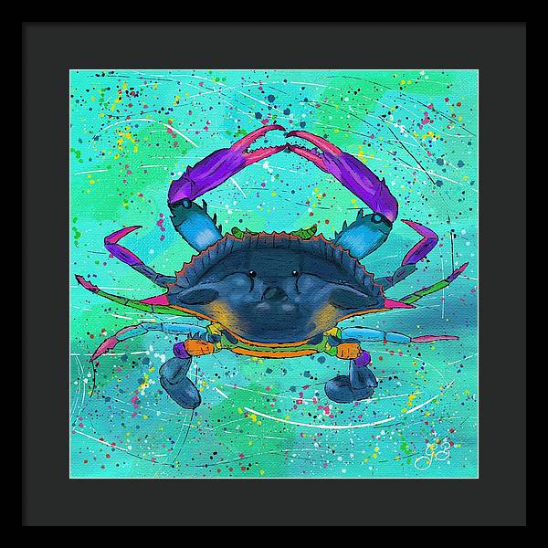 Blue Crab Celebration - Framed Print