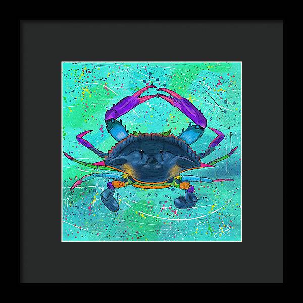 Blue Crab Celebration - Framed Print