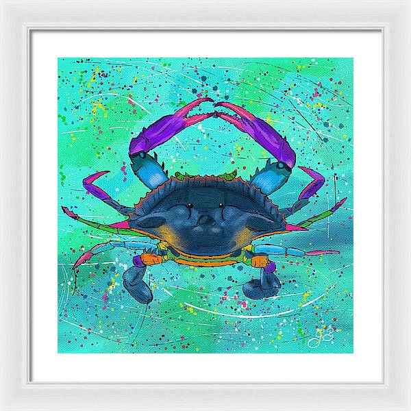 Blue Crab Celebration - Framed Print