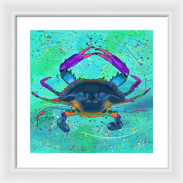 Blue Crab Celebration - Framed Print