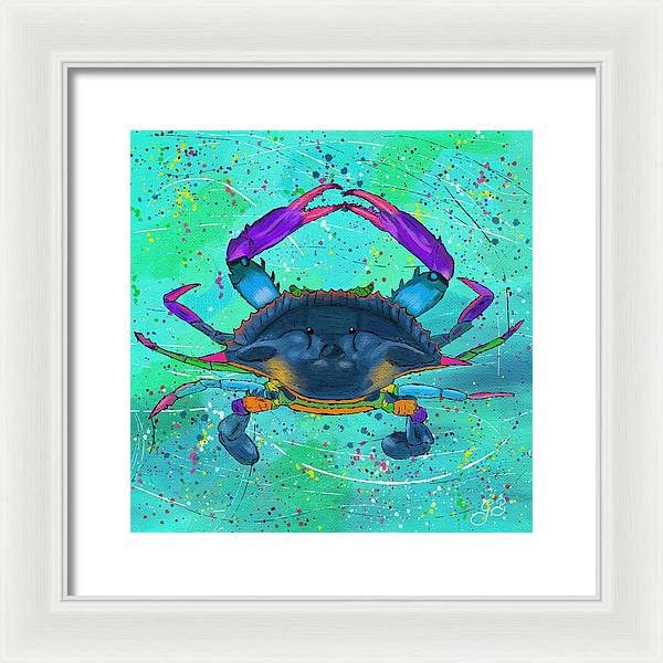 Blue Crab Celebration - Framed Print