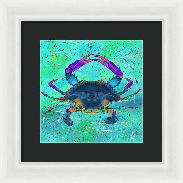 Blue Crab Celebration - Framed Print