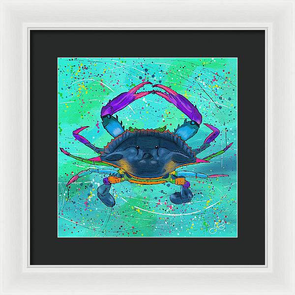 Blue Crab Celebration - Framed Print