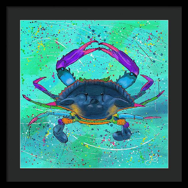 Blue Crab Celebration - Framed Print