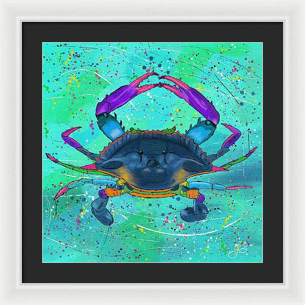 Blue Crab Celebration - Framed Print