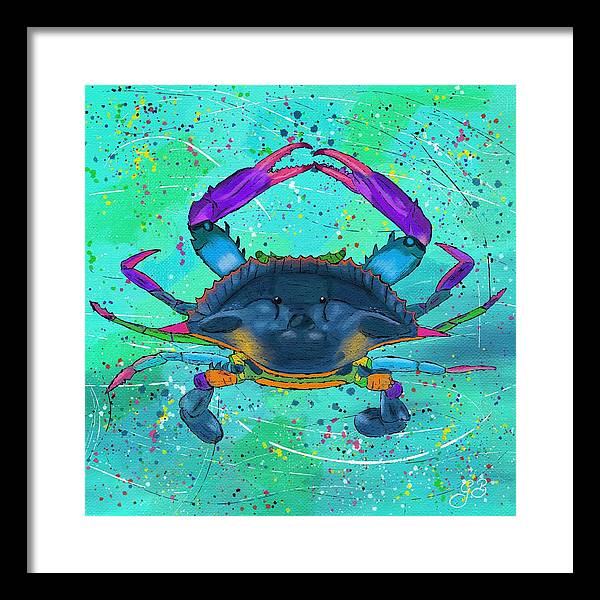 Blue Crab Celebration - Framed Print