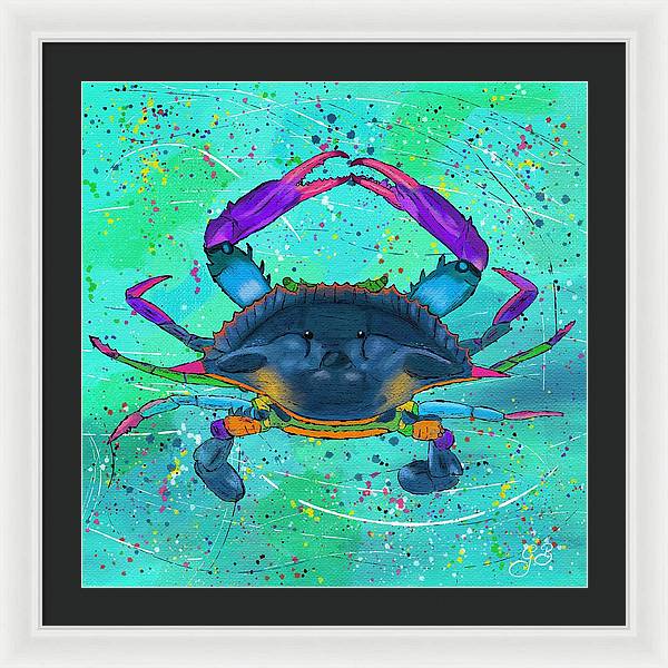 Blue Crab Celebration - Framed Print