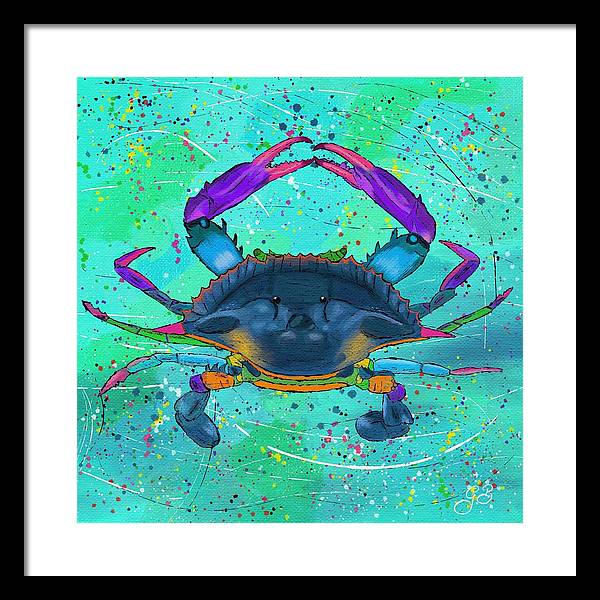 Blue Crab Celebration - Framed Print