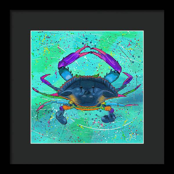 Blue Crab Celebration - Framed Print