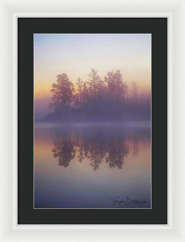 Early Morning Trees - Framed Print