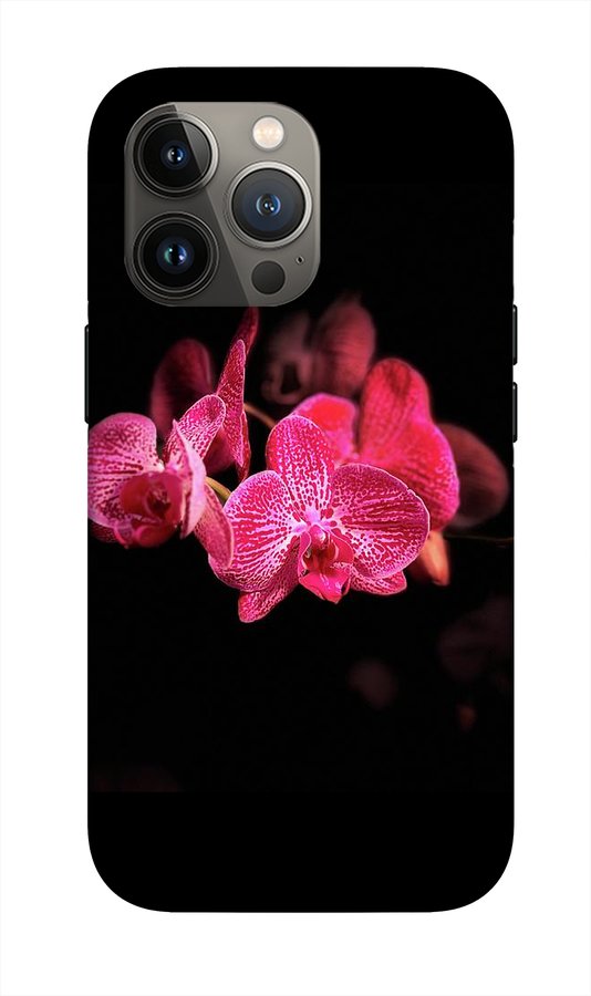 Orchid in Black - Phone Case