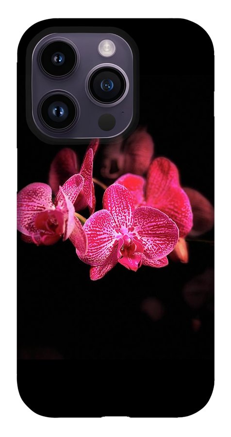 Orchid in Black - Phone Case