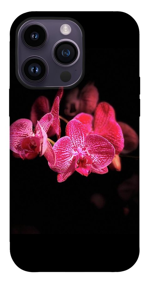 Orchid in Black - Phone Case
