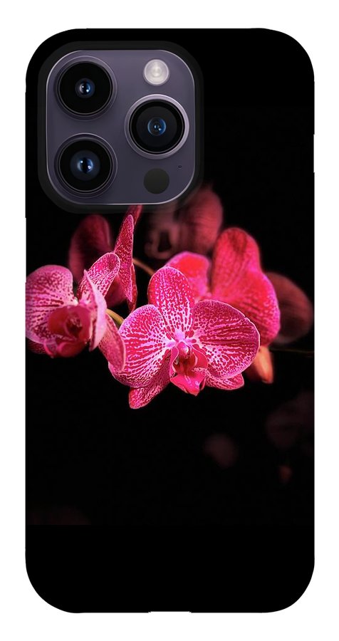 Orchid in Black - Phone Case