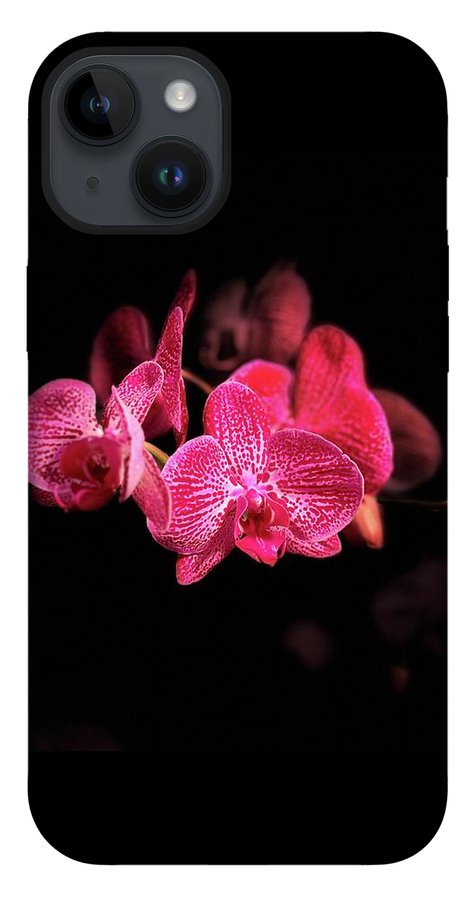 Orchid in Black - Phone Case