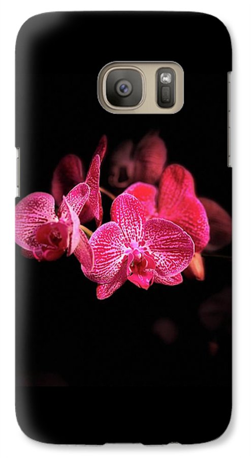 Orchid in Black - Phone Case