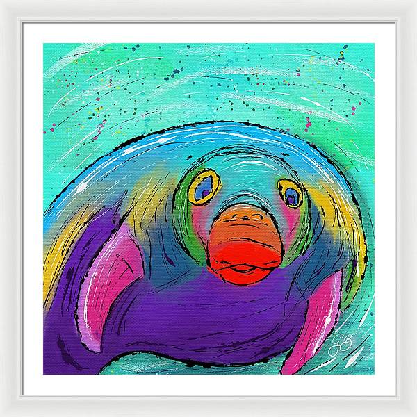 Manatee Celebration - Framed Print