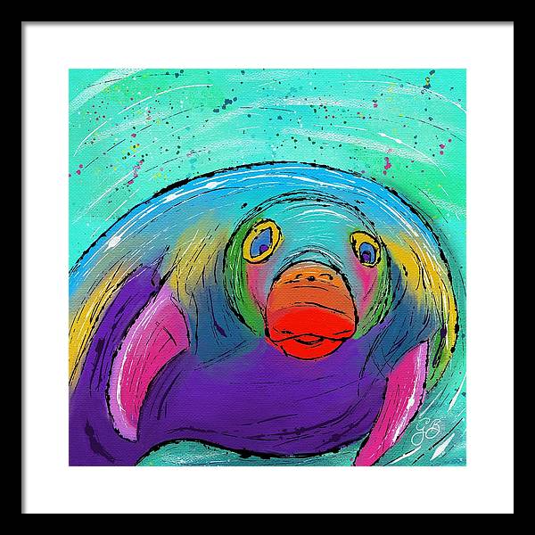 Manatee Celebration - Framed Print