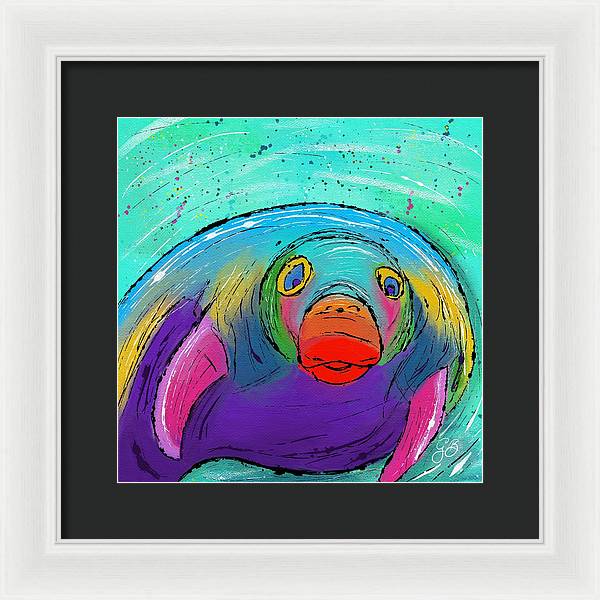 Manatee Celebration - Framed Print