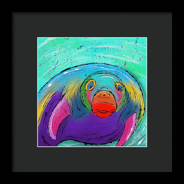 Manatee Celebration - Framed Print