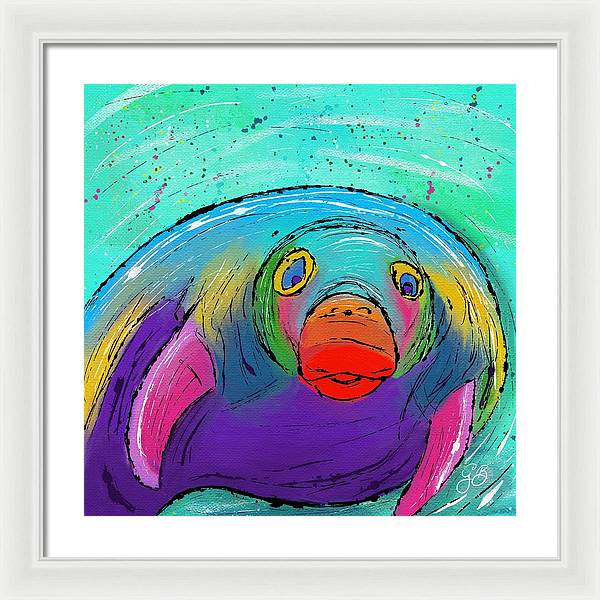 Manatee Celebration - Framed Print