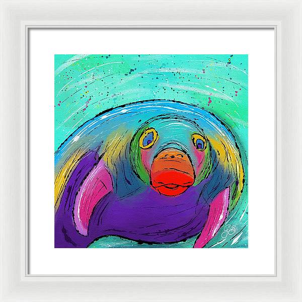 Manatee Celebration - Framed Print