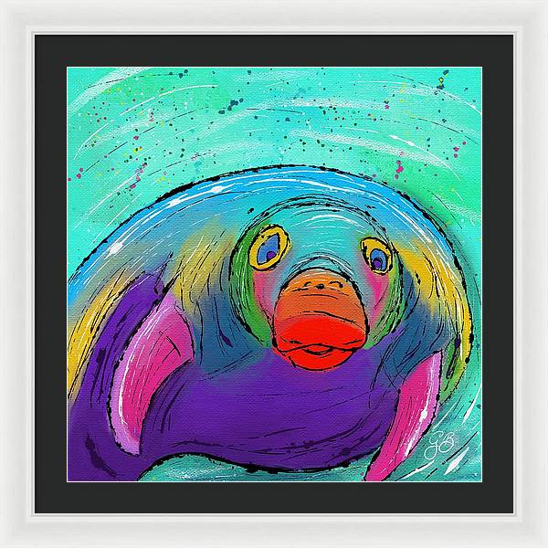 Manatee Celebration - Framed Print