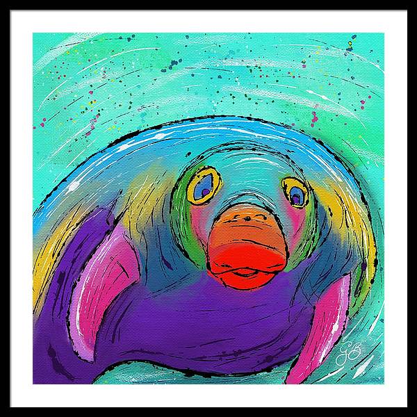 Manatee Celebration - Framed Print