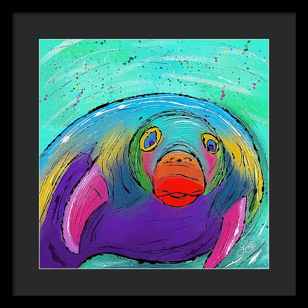 Manatee Celebration - Framed Print