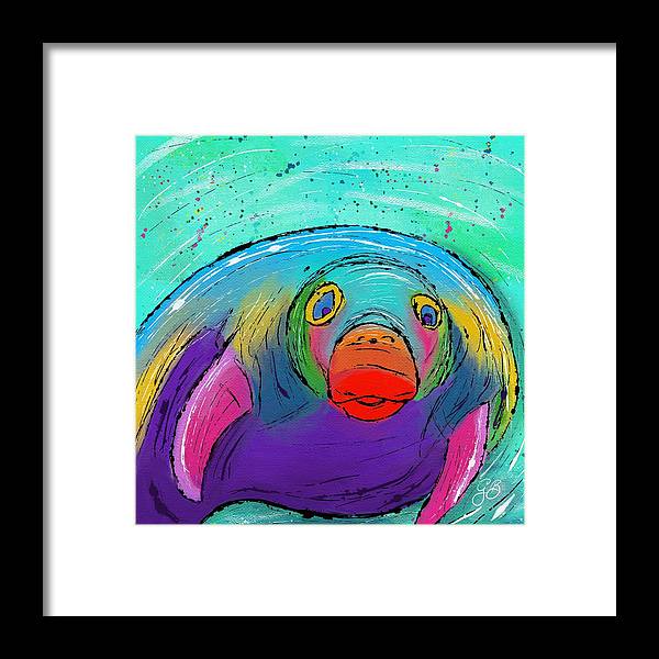 Manatee Celebration - Framed Print