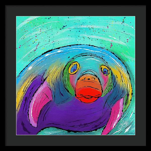 Manatee Celebration - Framed Print