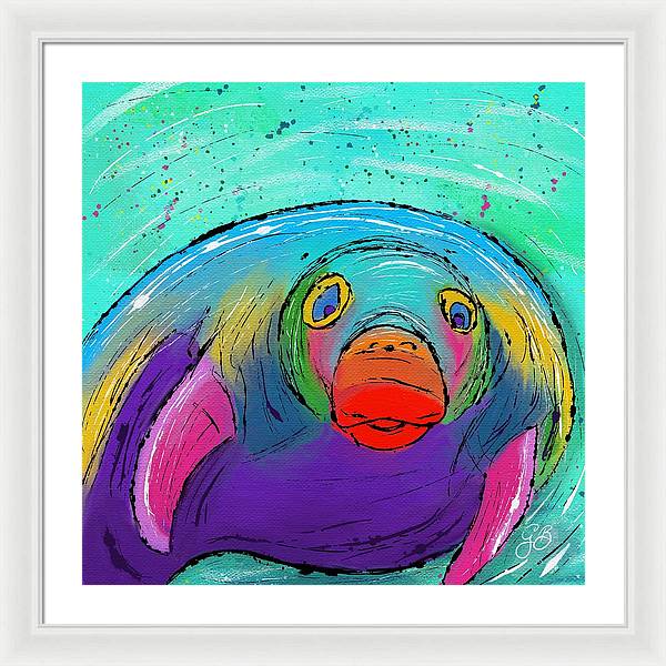 Manatee Celebration - Framed Print