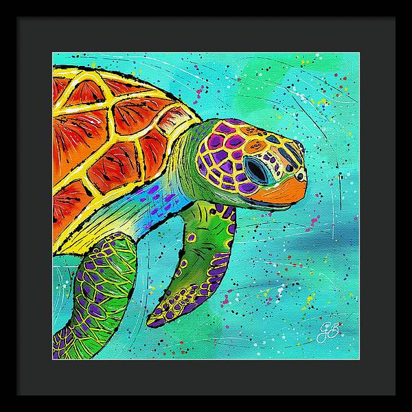 Sea Turtle Celebration - Framed Print