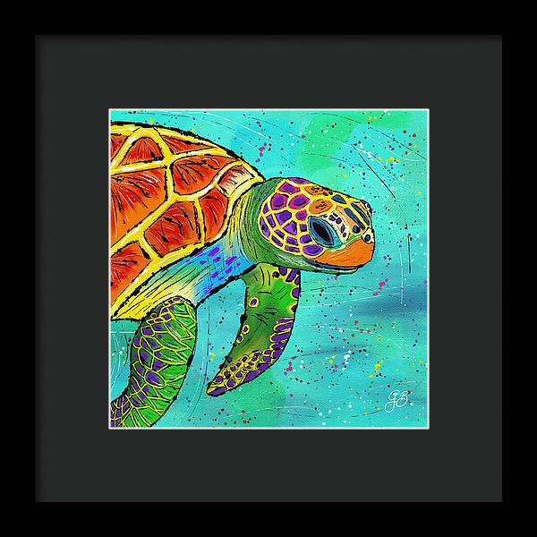 Sea Turtle Celebration - Framed Print