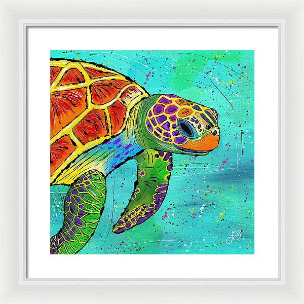 Sea Turtle Celebration - Framed Print