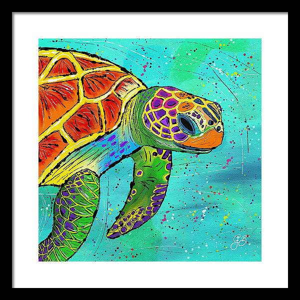 Sea Turtle Celebration - Framed Print