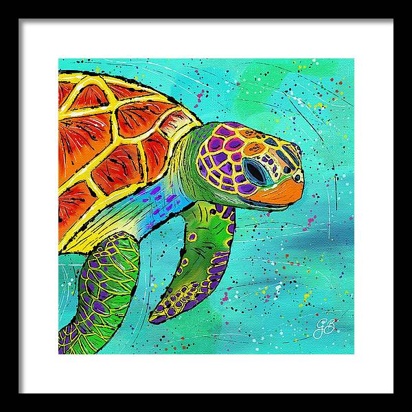 Sea Turtle Celebration - Framed Print