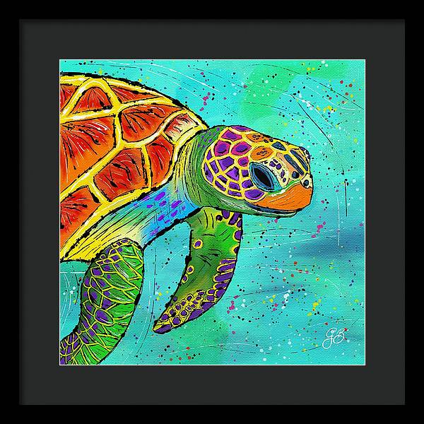 Sea Turtle Celebration - Framed Print