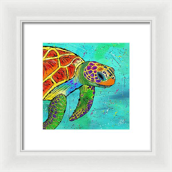 Sea Turtle Celebration - Framed Print