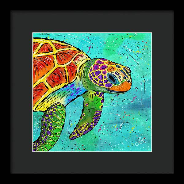 Sea Turtle Celebration - Framed Print