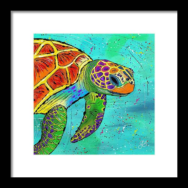 Sea Turtle Celebration - Framed Print