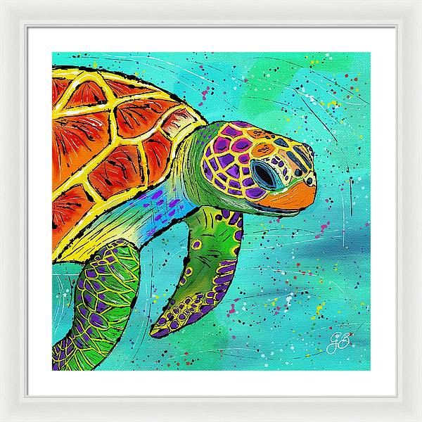 Sea Turtle Celebration - Framed Print