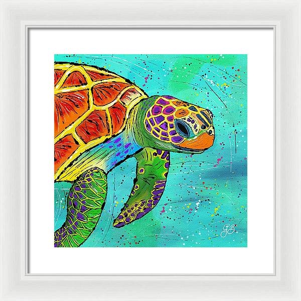 Sea Turtle Celebration - Framed Print