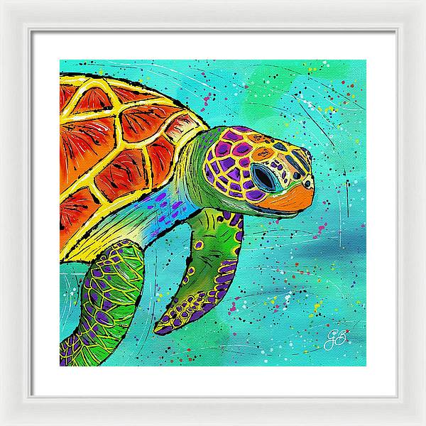 Sea Turtle Celebration - Framed Print