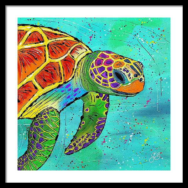 Sea Turtle Celebration - Framed Print