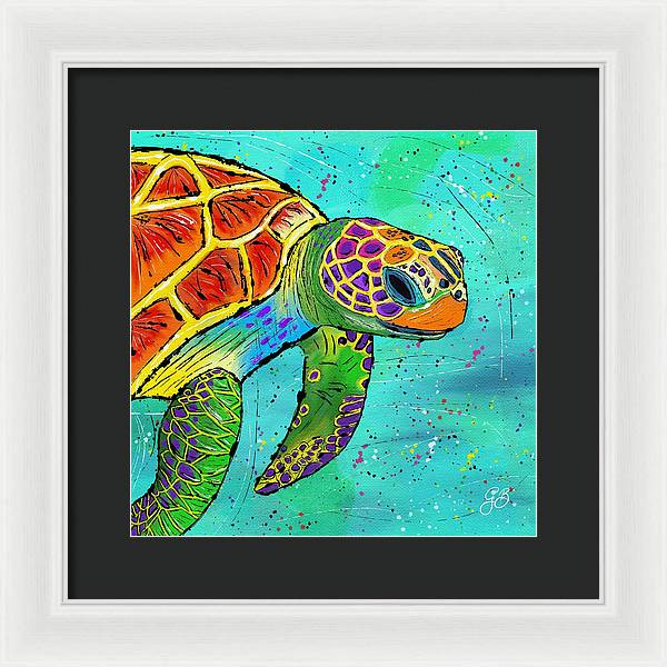 Sea Turtle Celebration - Framed Print